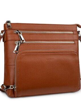 🆕 Genuine Leather Crossbody Bags for Women, Lightweight Medium Anti-Theft